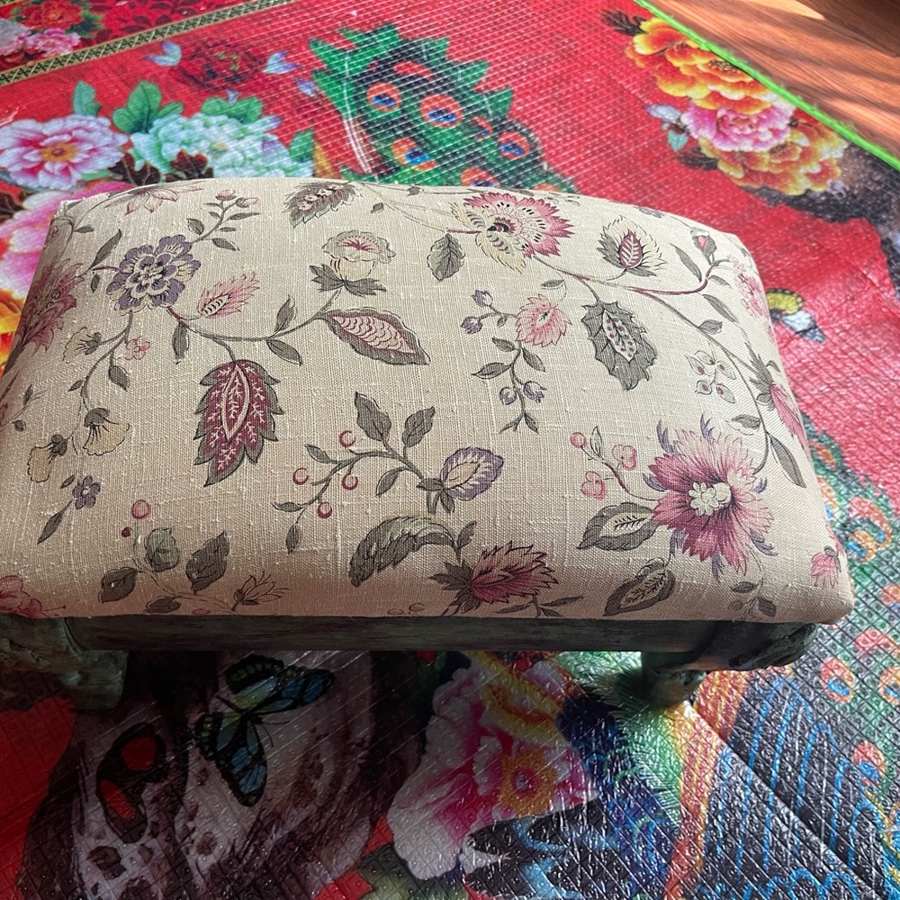 Old vintage rug table